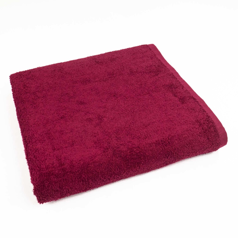 Рушник махровий для тіла GM Textile 70х140см 400г/м2 (Бордовий)